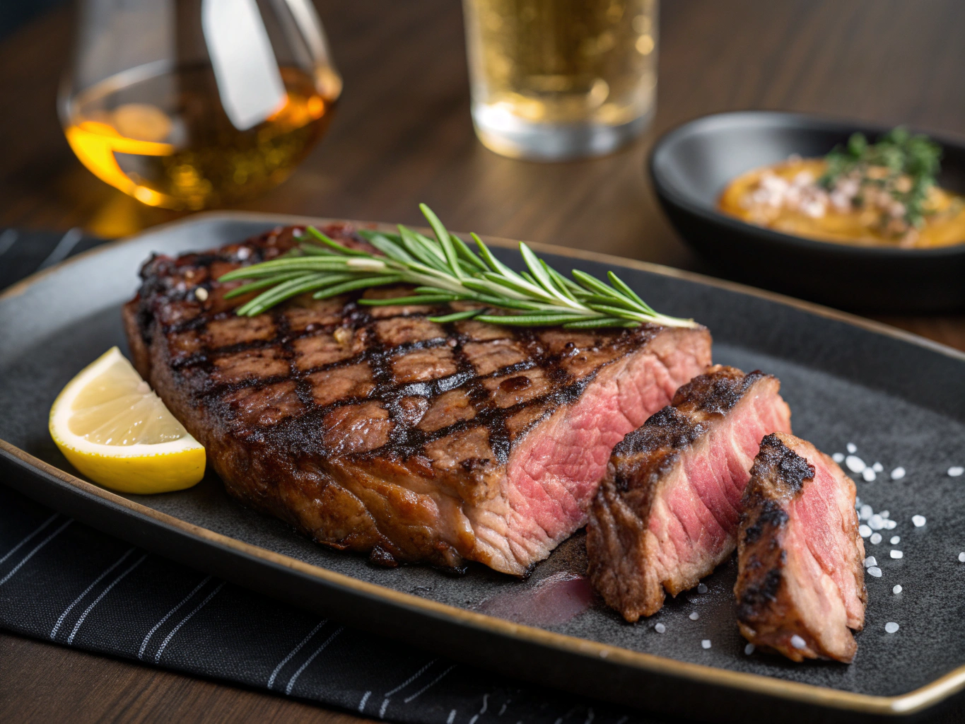 Succulent wood-fired meat dish served on a ceramic plate